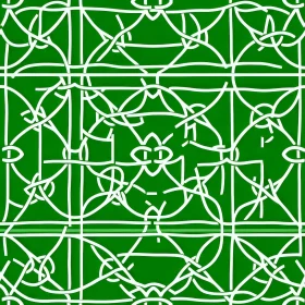 Green Geometric Seamless Pattern