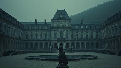 Majestic Castle or Palace in a Mysterious Setting
