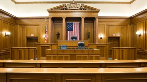 Eloquent Courtroom: A Captivating Artistic Interpretation