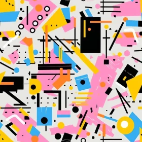 Colorful Geometric Abstract Pattern for Background Design