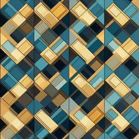 Colorful Geometric Pattern - Blue, Green, Yellow