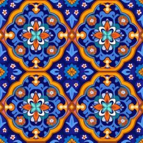 Colorful Moroccan Tiles Pattern | Geometric & Floral Motifs