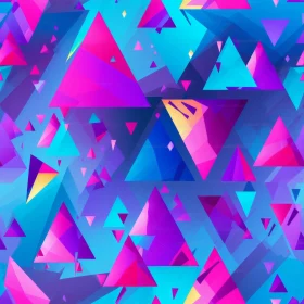 Vivid Multicolored Triangle Pattern