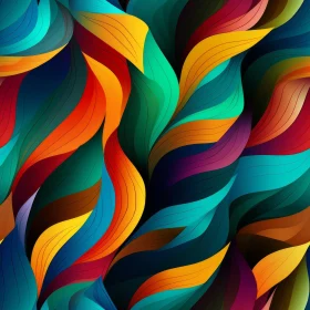 Colorful Abstract Wavy Pattern Background
