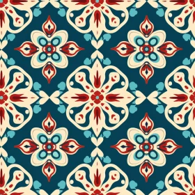 Colorful Moroccan Tiles Pattern