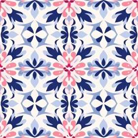 Elegant Floral Tile Pattern