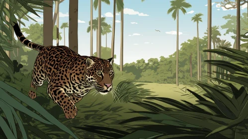 Jungle Jaguar Digital Painting