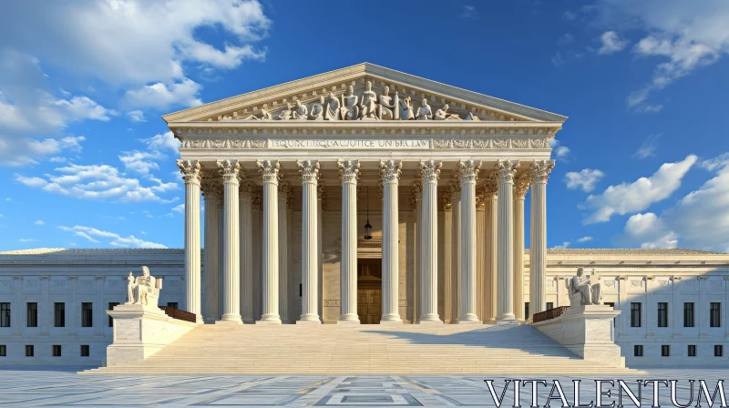 United States Supreme Court Building in Washington, D.C. AI Image