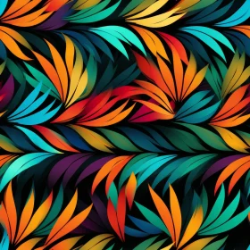 Colorful Leaves Seamless Pattern for Design Inspiration