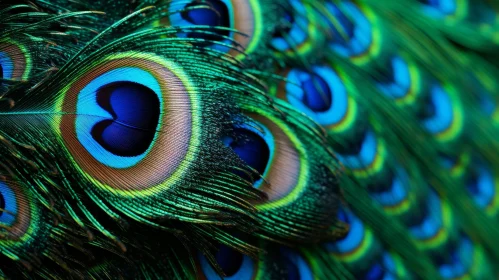 Peacock Feathers Close-Up: Vibrant Nature Beauty
