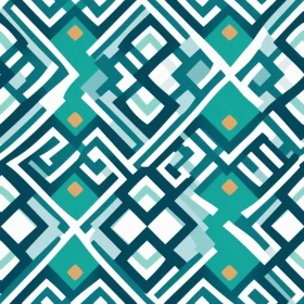Blue and Green Geometric Diamond Pattern