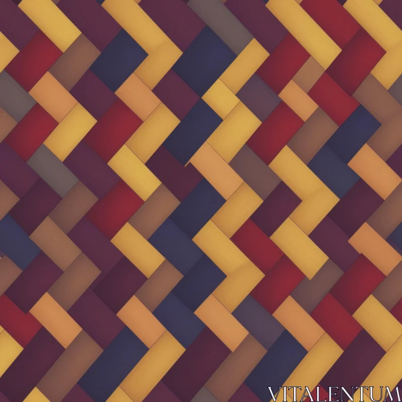 Multicolored Parallelogram Seamless Pattern AI Image