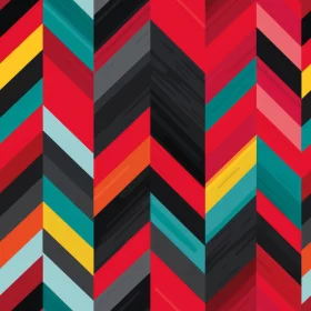 Colorful Herringbone Vector Pattern
