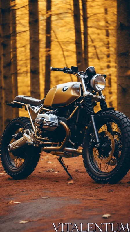 Captivating BMW RC Motorcycle in Enchanting Woods AI Image