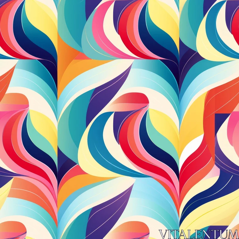 Colorful Abstract Pattern - Modern Design Element AI Image