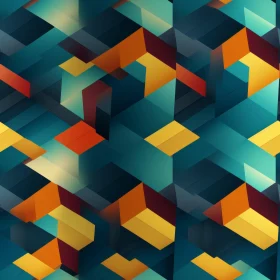 Colorful Geometric Cubes Pattern