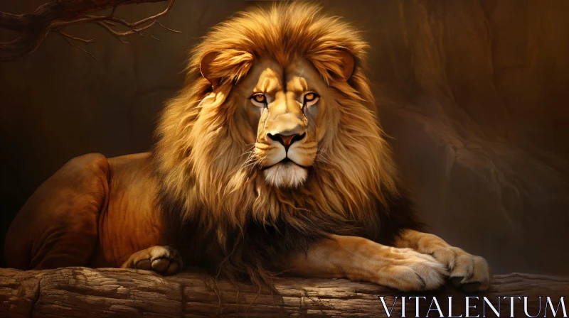 Majestic Lion - Wildlife Photography AI Image