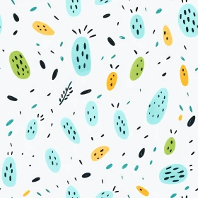 Abstract Shapes Seamless Pattern for Backgrounds and Fabrics