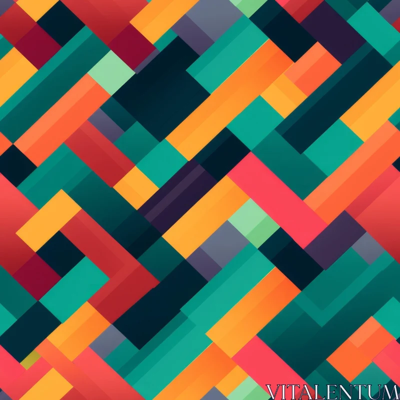 Colorful Geometric Pattern for Backgrounds AI Image