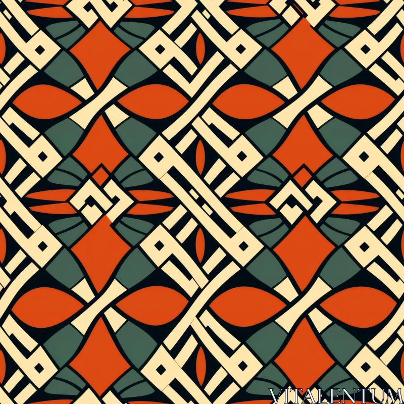 Colorful Geometric Vector Pattern for Fabric and Wallpaper AI Image