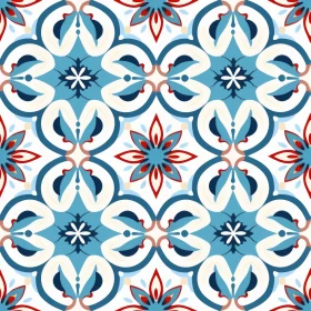 Colorful Moroccan Tiles Pattern for Design Projects