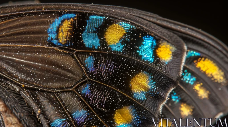 AI ART Detailed Butterfly Wing Close-Up Photo