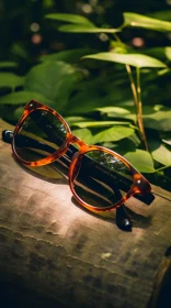 Brown Tortoiseshell Pattern Sunglasses Close-Up