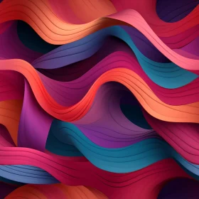 Colorful Abstract Wavy Pattern Background