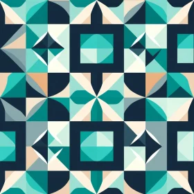 Modern Blue Geometric Pattern Design