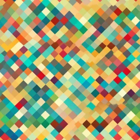 Pixel Pattern Grid - Colorful Seamless Design