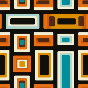 Retro Geometric Rectangles Pattern
