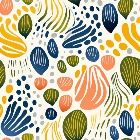 Abstract Organic Shapes Pattern