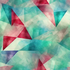 Grunge Triangle Pattern in Red, Blue, and Green