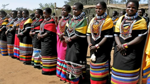 Samburu Women in Traditional Dress - Captivating Cultural Portrait