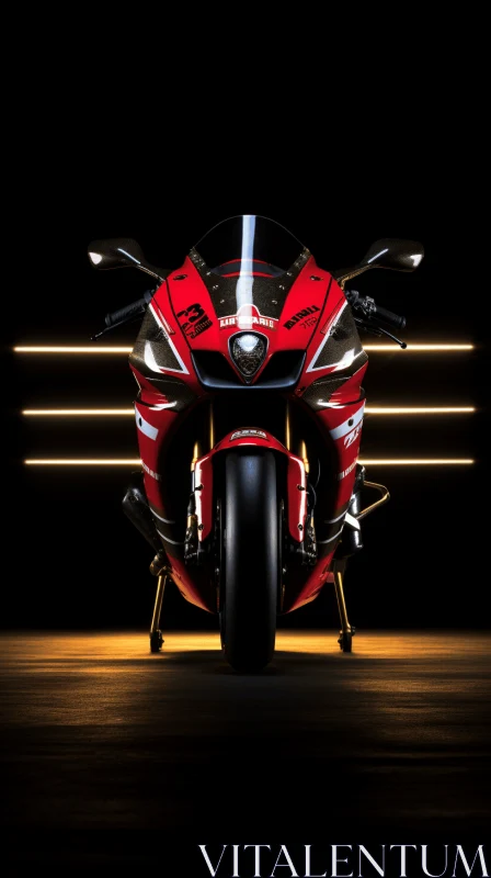 Captivating Red and Gold Motorcycle | Honda R6 2020 Concept AI Image