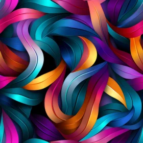 Colorful Waves Seamless Pattern
