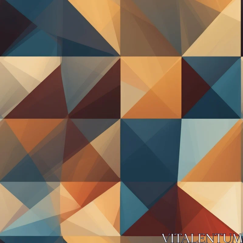 Harmonious Abstract Geometric Background AI Image