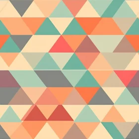Retro Triangles Geometric Pattern - Seamless Vector Background