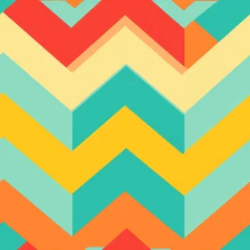 Chevron Geometric Pattern in Bright Colors