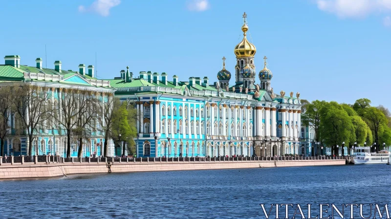 AI ART Discover the Splendor of the Hermitage Museum in Saint Petersburg, Russia