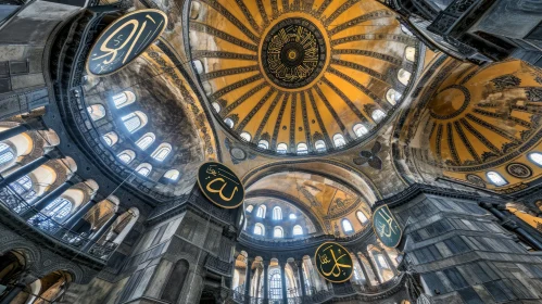Interior of the Hagia Sophia: An Architectural Marvel in Istanbul