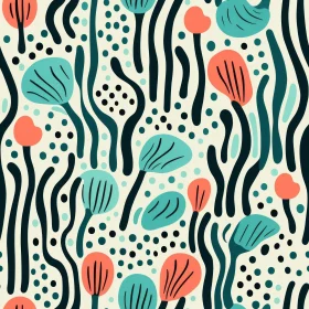 Abstract Floral Pattern Design