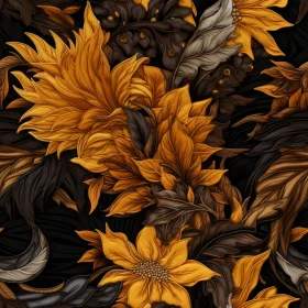 Elegant Sunflower Floral Pattern