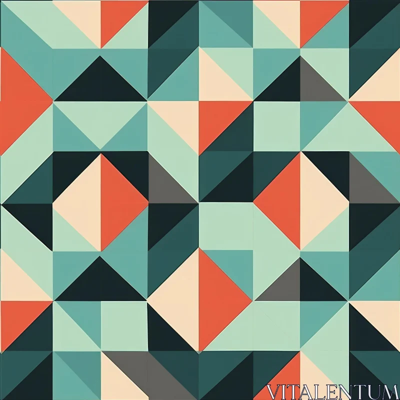 Modern Geometric Pattern Illustration AI Image