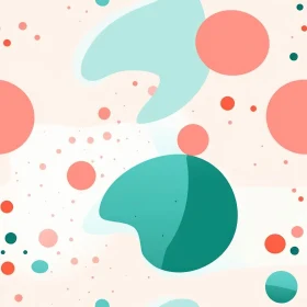 Pastel Organic Shapes Seamless Pattern