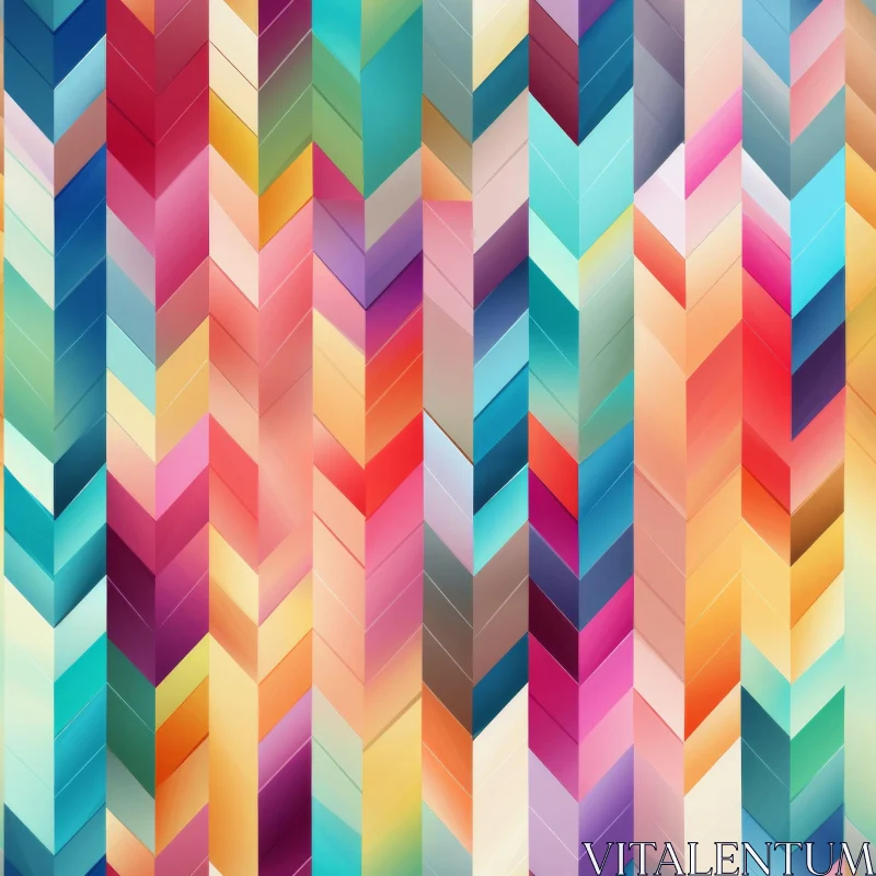 Colorful Gradient Geometric Pattern AI Image