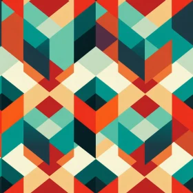 Colorful Hexagon Geometric Pattern for Design Projects