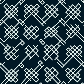 Dark Blue Geometric Vector Pattern