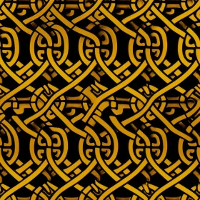 Luxurious Celtic Knot Seamless Pattern in Gold