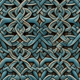 Blue Celtic Knot Stone Pattern for Web Design
